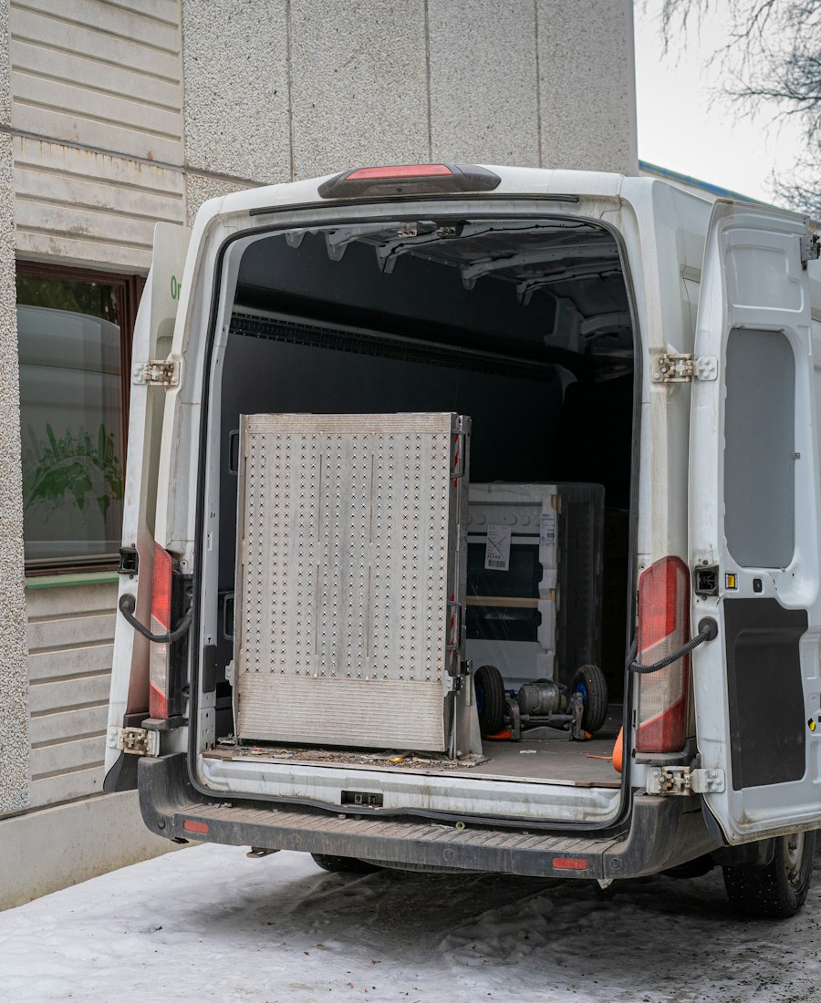 Moving truck being loaded for a local Bay Area move